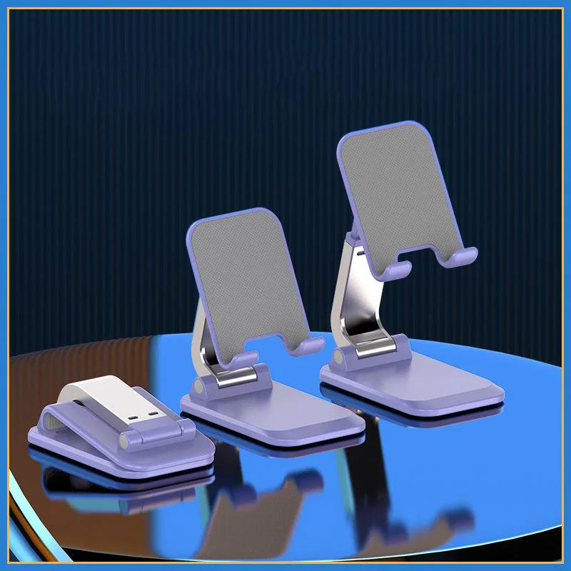 Foldable Stainless Steel Mobile Phone Stand for Tablets
