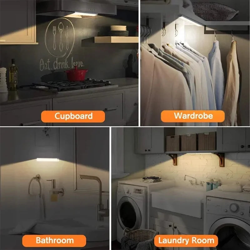 PIR Motion Sensor LED Night Light Dimmable Rechargeable Lamp