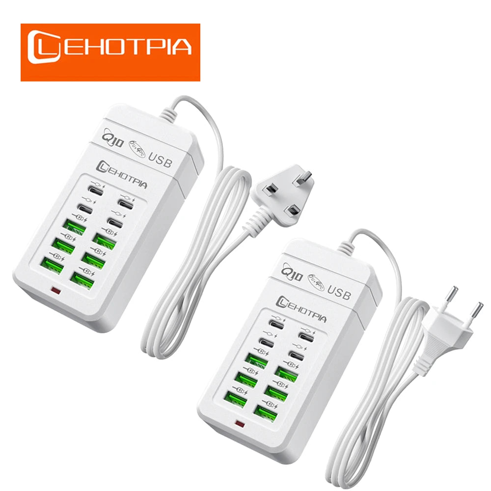 USB Charger Power Adapter with 1.2m Extension Cord
