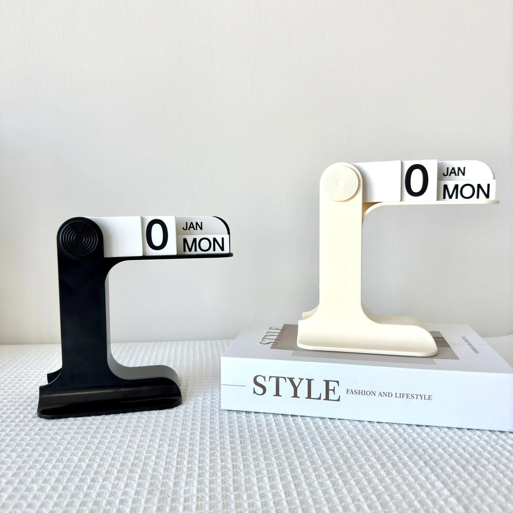 Plastic Modern Minimalist Perpetual Desk Calendar