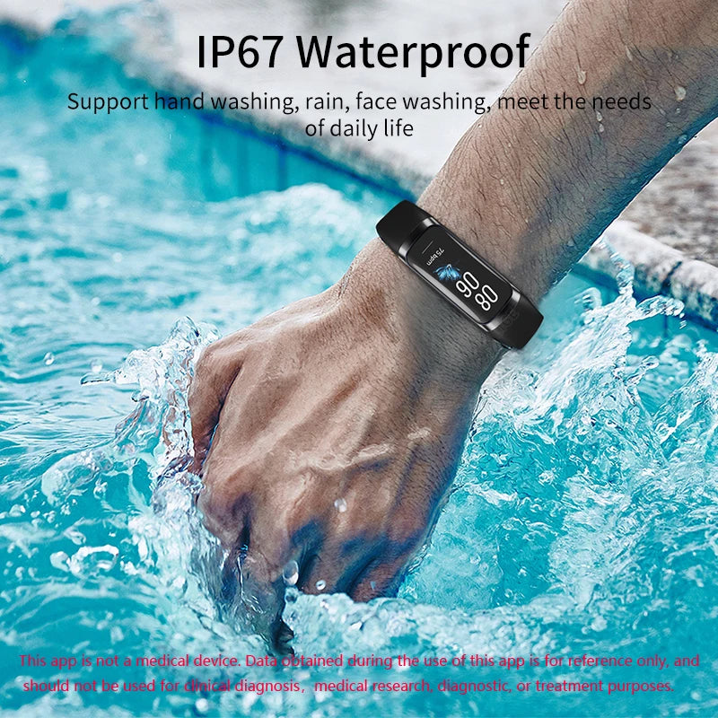 LIGE Smartwatch 1.1" AMOLED Waterproof Sports Tracker for IOS Android