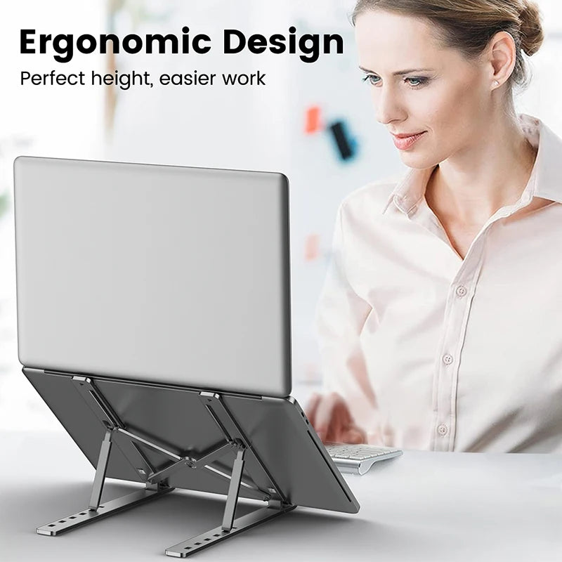 Aluminum Alloy Adjustable Laptop Holder Stand Portable