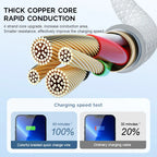 30W Fast Charging USB Cable WANZP 2M Braid for iPhone