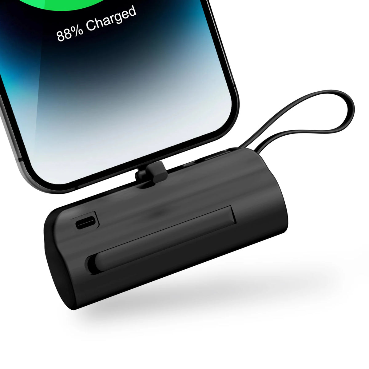4500mAh Mini Power Bank Portable Charger Dual USB-C Black