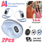 Translator Headphones 2PCS Wireless Bluetooth with 144 Languages