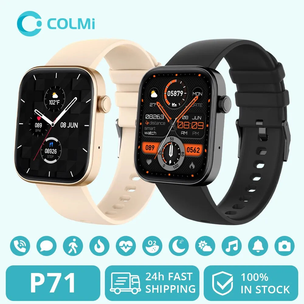 COLMI P71 Smartwatch Voice Calling Waterproof Health Monitor