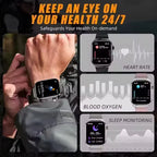 Smart Watch for Men Uric Acid and Body Fat Monitoring