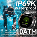 T-Rex 3 GPS Smart Watch by GUHUAVMI - Military Grade, 10ATM Waterproof