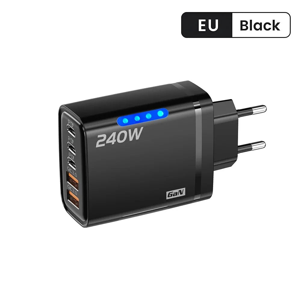 240W USB C Charger Fast Charging Adapter for Phones