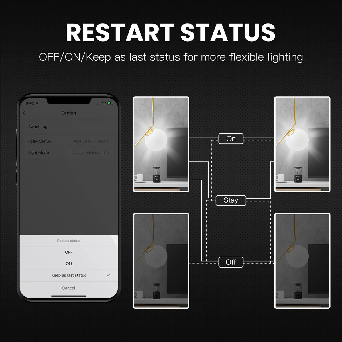 Tuya Smart WiFi Push Button Light Switch by MOES