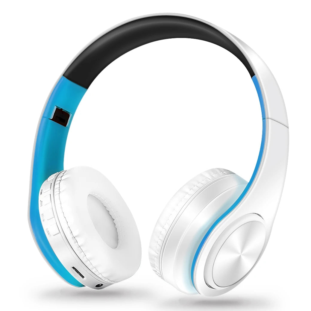 Gold Wireless Headphones Bluetooth Earphone Stereo Headset