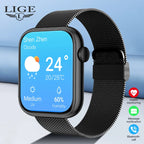 LIGE Smart Watch 1.85 Inch Bluetooth Call Sports Bracelet