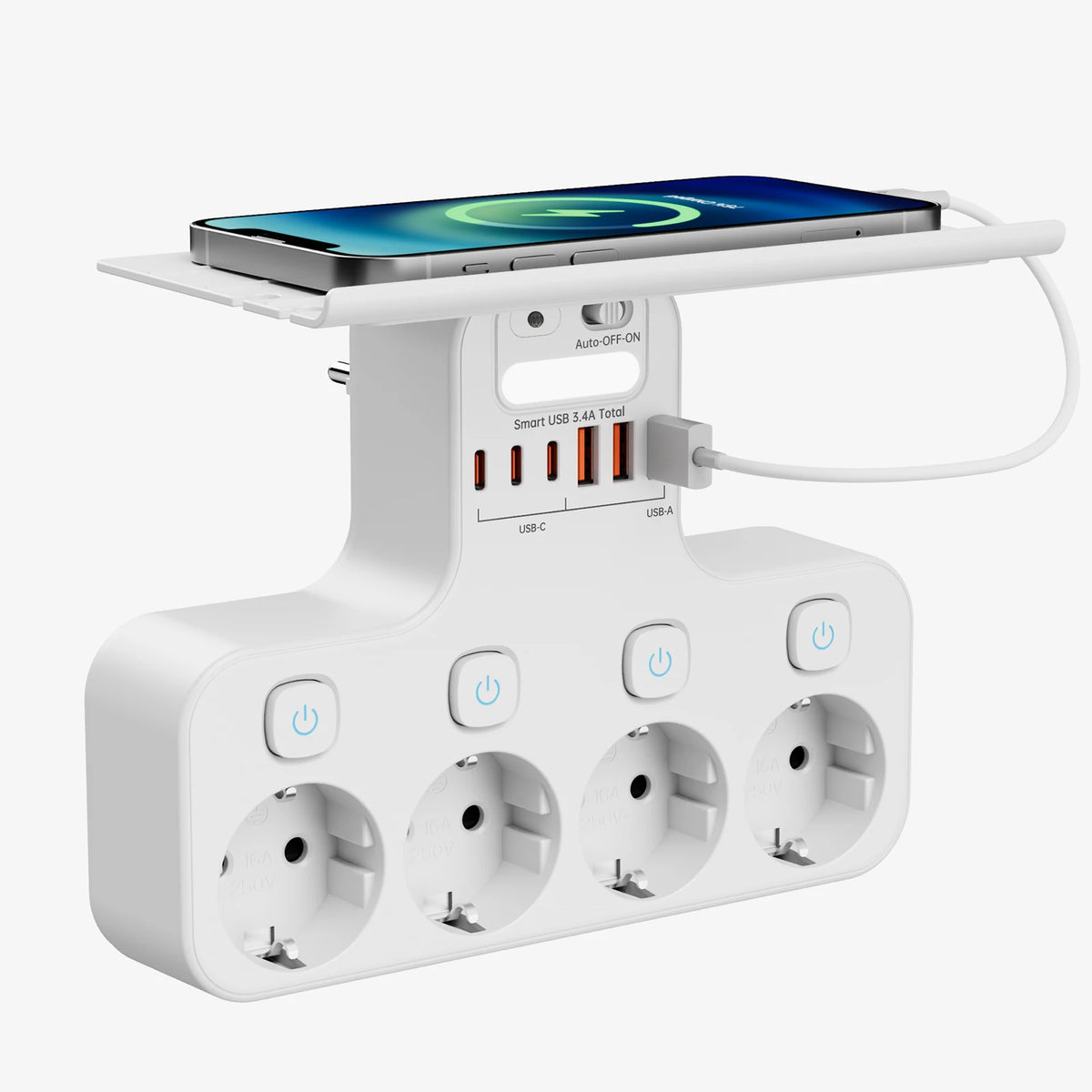 4000W Power Strip with USB C Ports by DODOYESANA