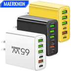 65W USB Charger Type C Adapter for iPhone Samsung Xiaomi Huawei
