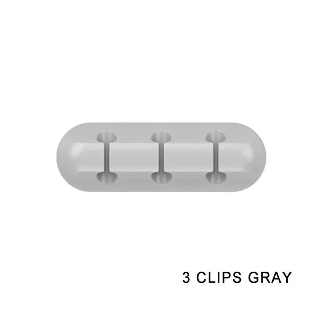 USB Cable Organizer Silicone Winder for Desktop Tidy Management