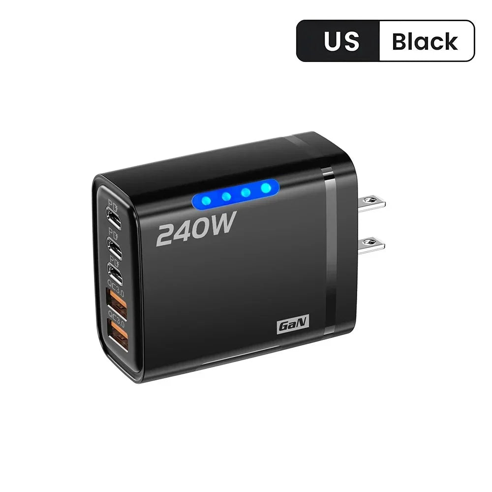 240W USB C Charger Fast Charging Adapter for Phones