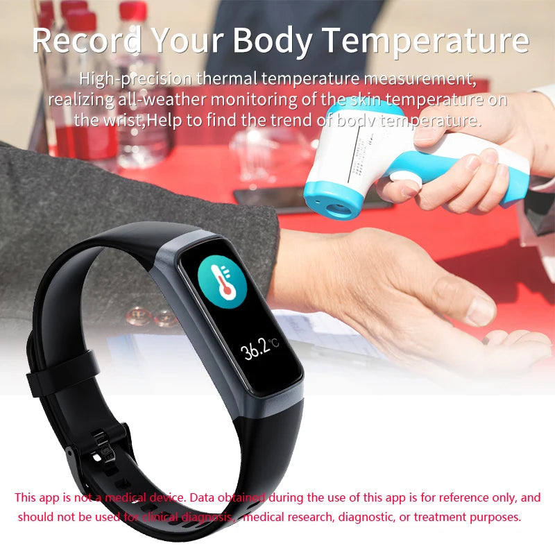 LIGE Smartwatch 1.1" AMOLED Waterproof Sports Tracker for IOS Android
