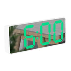 Digital Alarm Clock LED Curved Screen Plastic Bedside Clock