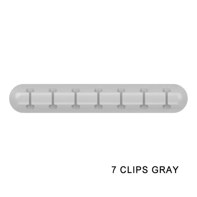 USB Cable Organizer Silicone Winder for Desktop Tidy Management