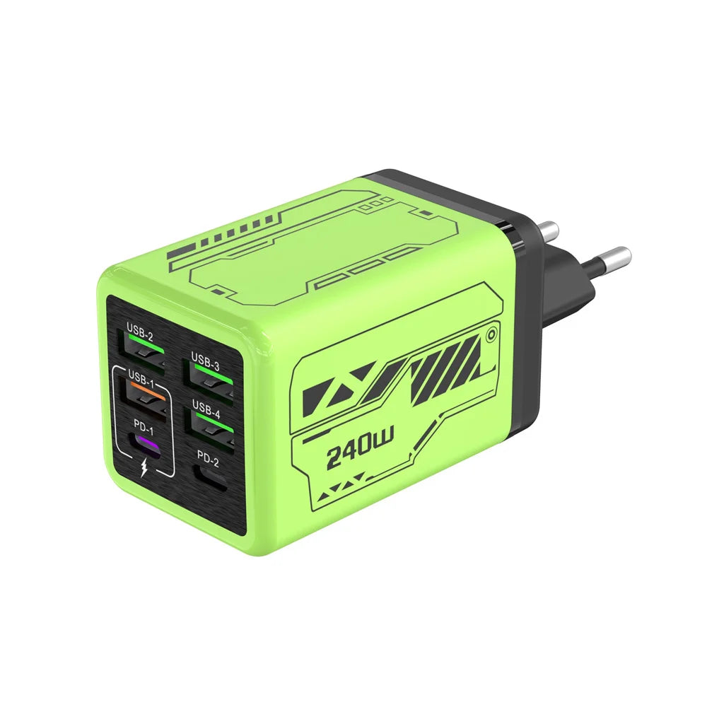 240W Type C Fast Charging Phone Power Adapter