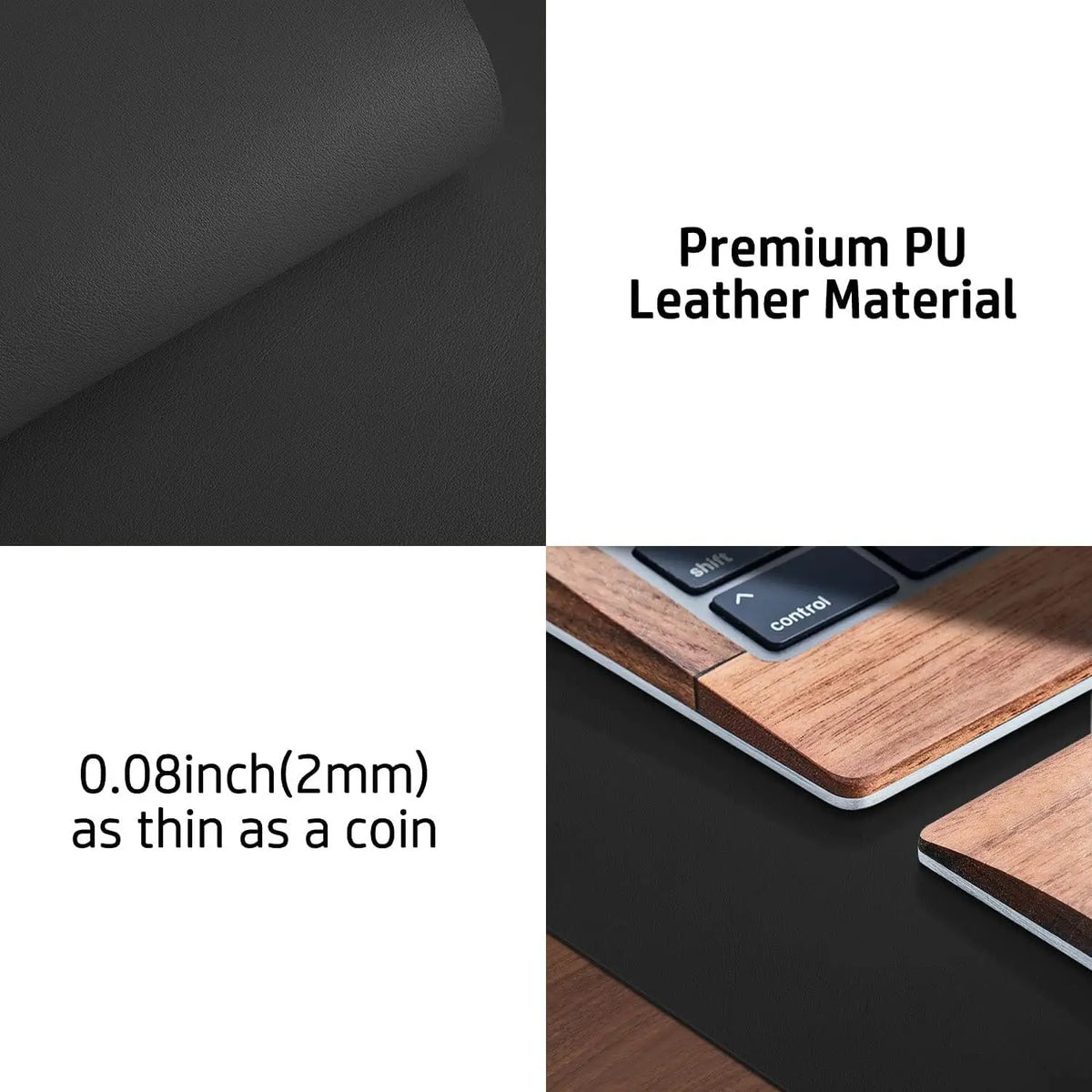 Large Waterproof PU Leather Desk Mat for Office and Home