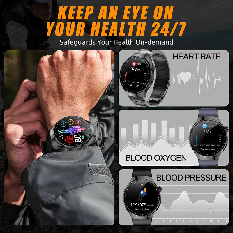 Smart Watch TK26 Blood Oxygen ECG Body Temperature by GUHUAVMI