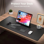 Large Waterproof PU Leather Desk Mat for Office and Home