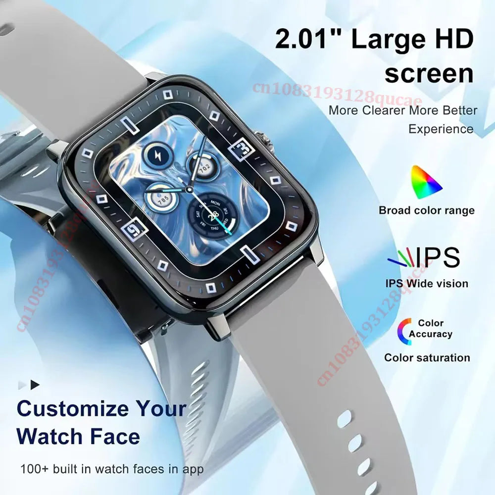 Ola Esporte 2026 Smart Watch 2.01 Inch Bluetooth Fitness Tracker
